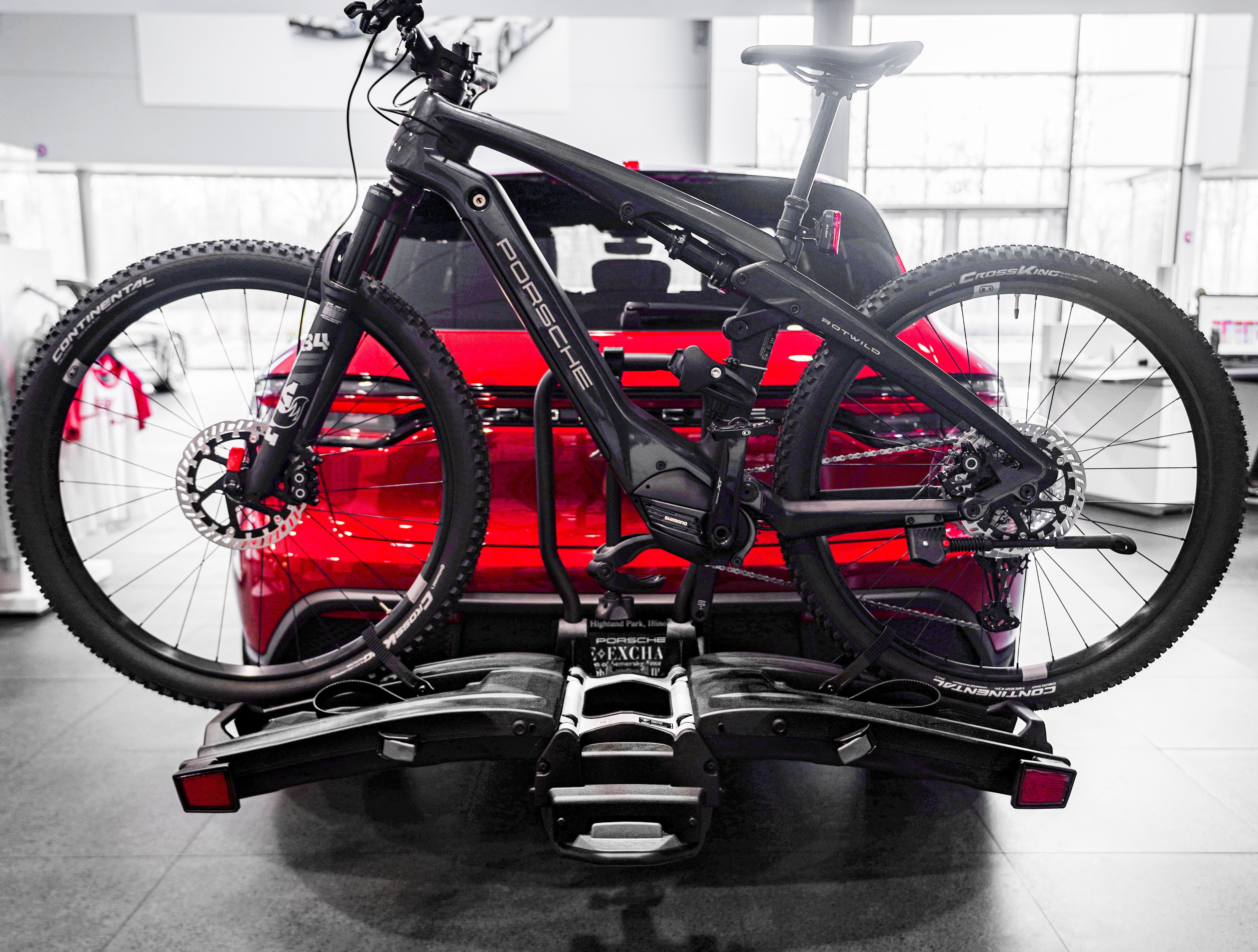 Porsche Bike Rack - Hitch Mounted Rear Bike Carrier for 2 Bikes (US Version) - Perfect for Road Trips & Outdoor Adventures