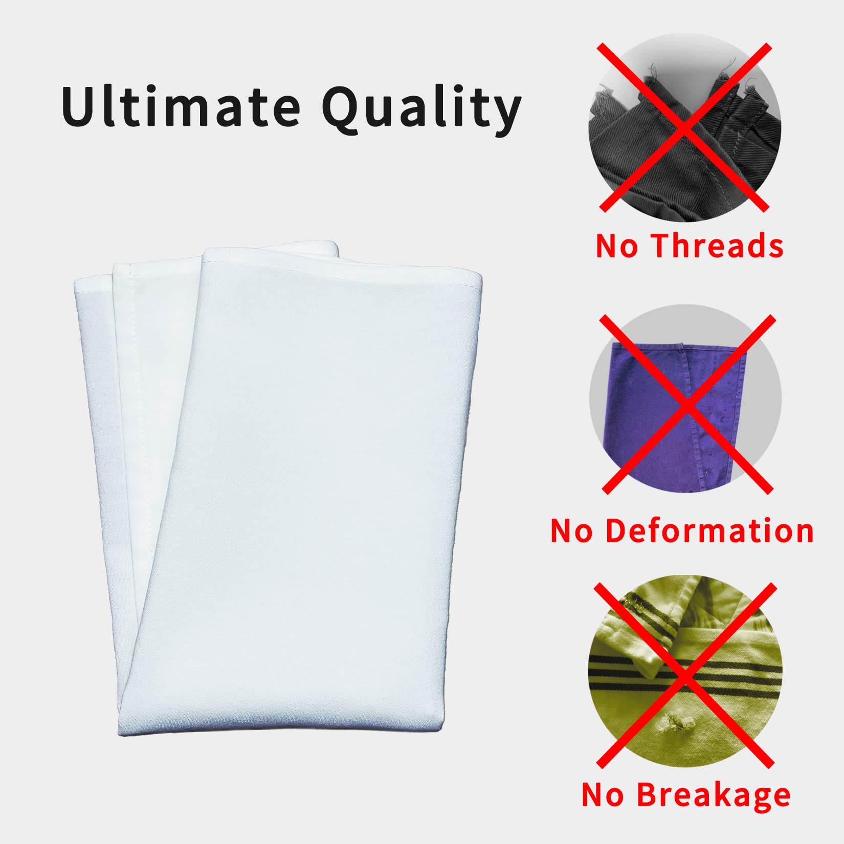 Premium 12-Pack Commercial Grade Restaurant Cloth Napkins - 20