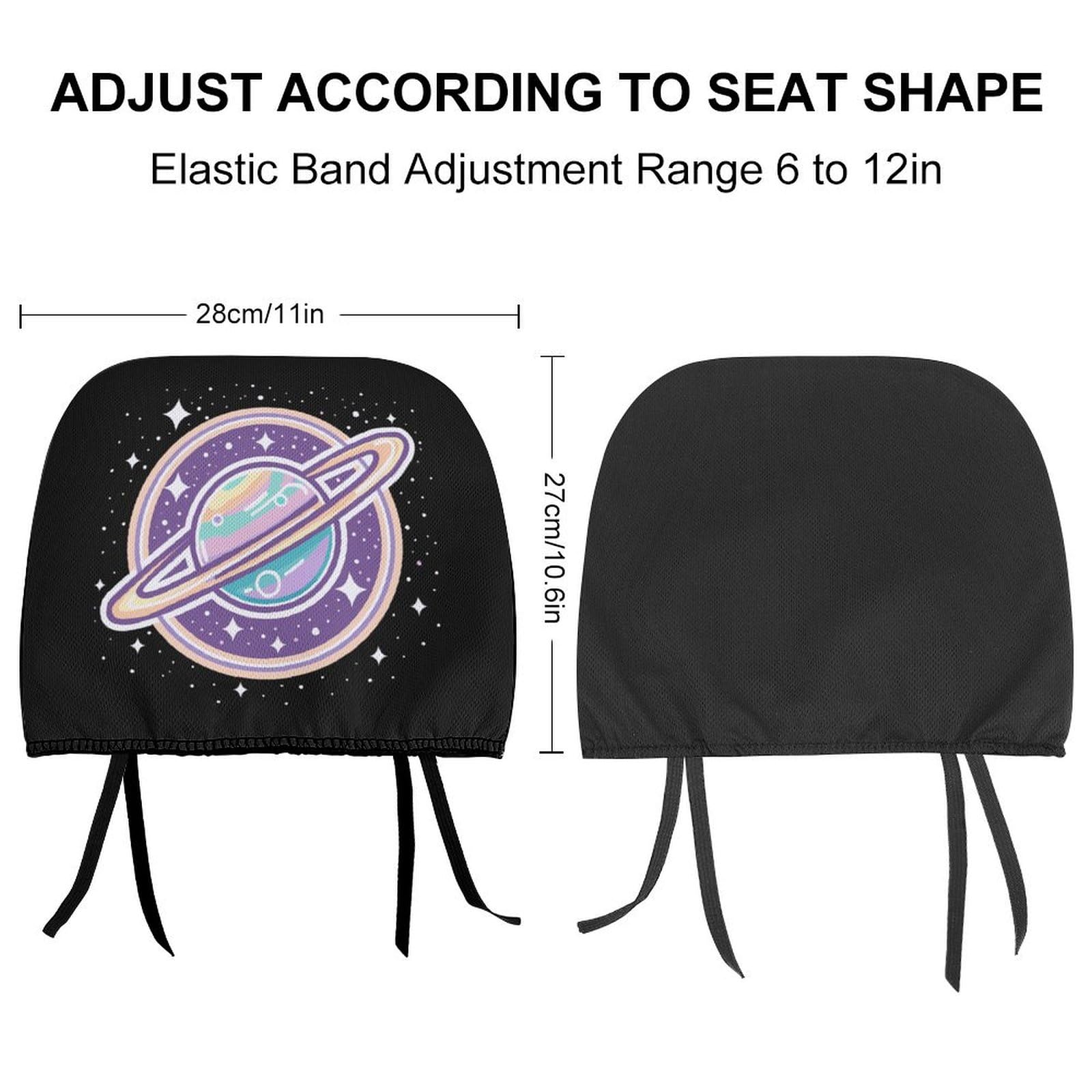 Universal Car Headrest Cover - Full Wrap Seat Protector for Comfort & Style - Compatible with Most Vehicles - 1 PC - Perfect for Road Trips, Daily Commutes & Car Interior Protection