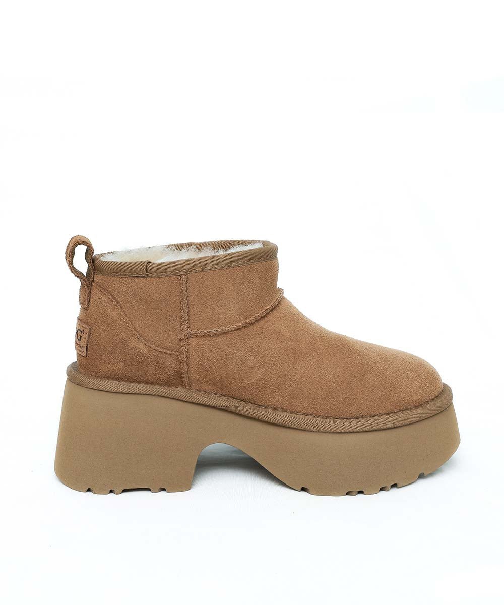Women's UGG Ultra Mini Terra Boots - Cozy Winter Ankle Boots with Genuine Sheepskin for Women | Perfect for Casual Outfits, Snow Days & Cold Weather Fashion