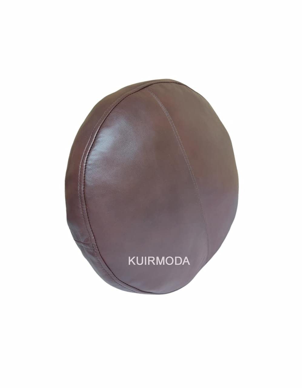 Premium Lambskin Round Leather Pillow Cover - 16