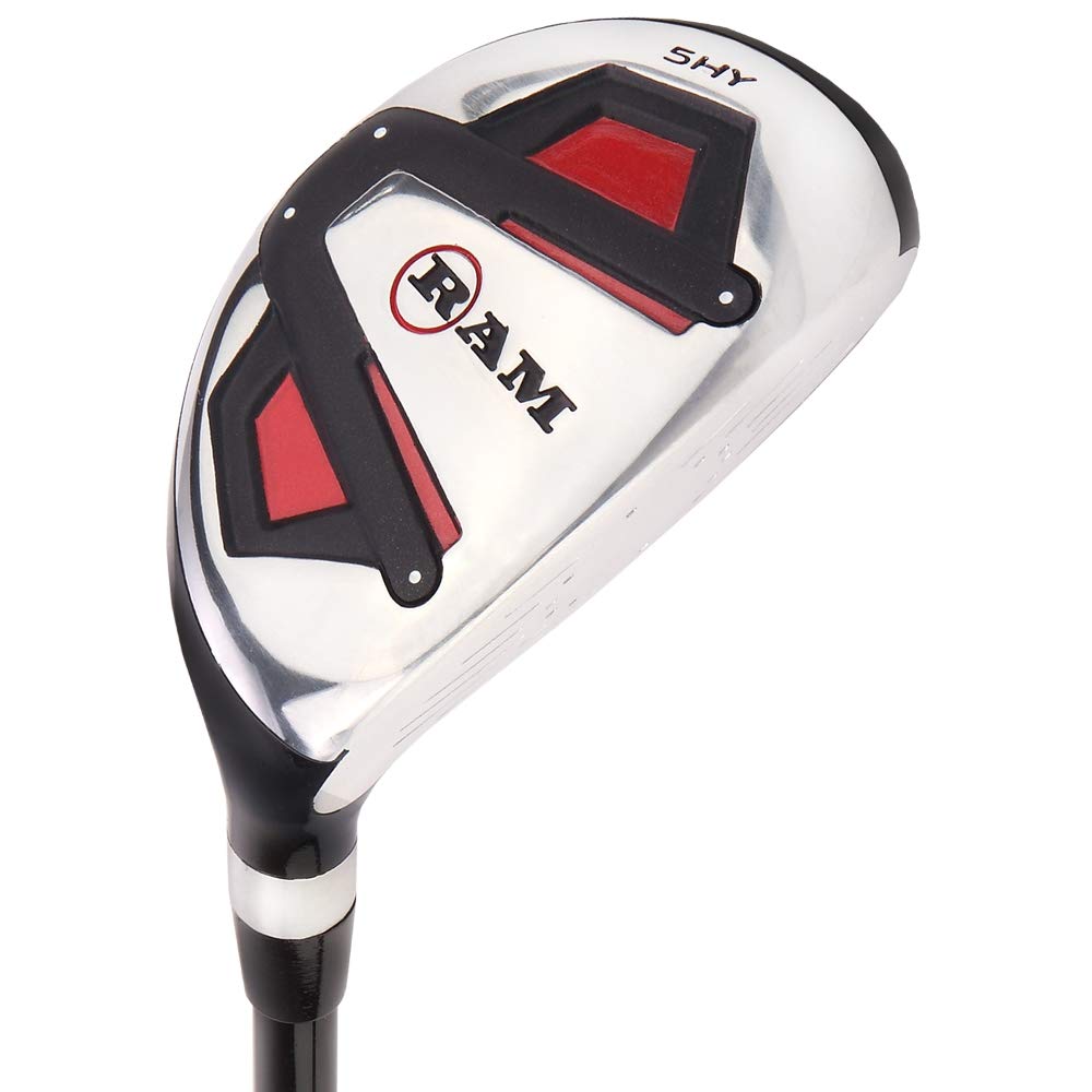 Ram Golf Accubar Men's Right Hand Iron Set 6-7-8-9-PW with 24° & 27° Hybrids | Perfect for Mid-Handicap Golfers on the Course