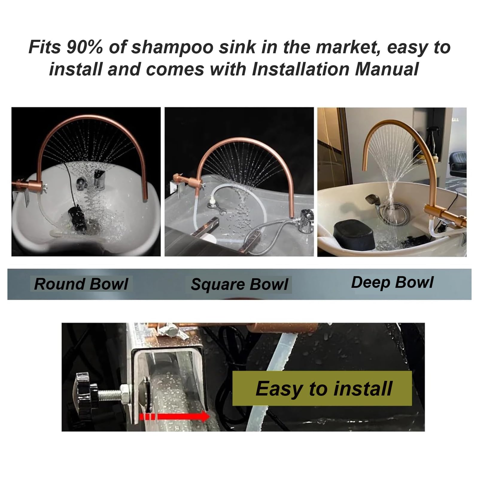Professional Head Spa Equipment with Water Circulation Therapy - Adjustable Shower Design, Metal Buckle & Pump for Salon & Home Relaxation - Perfect for Scalp Massage, Stress Relief & Hair Care Treatments