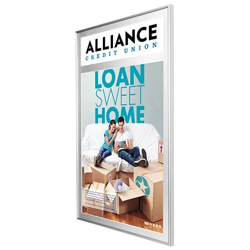 30x40 Poster Frame with Header - SwingFrame Classic Display for Wall Art, Photos & Posters - Perfect for Home, Office & Gallery Decor