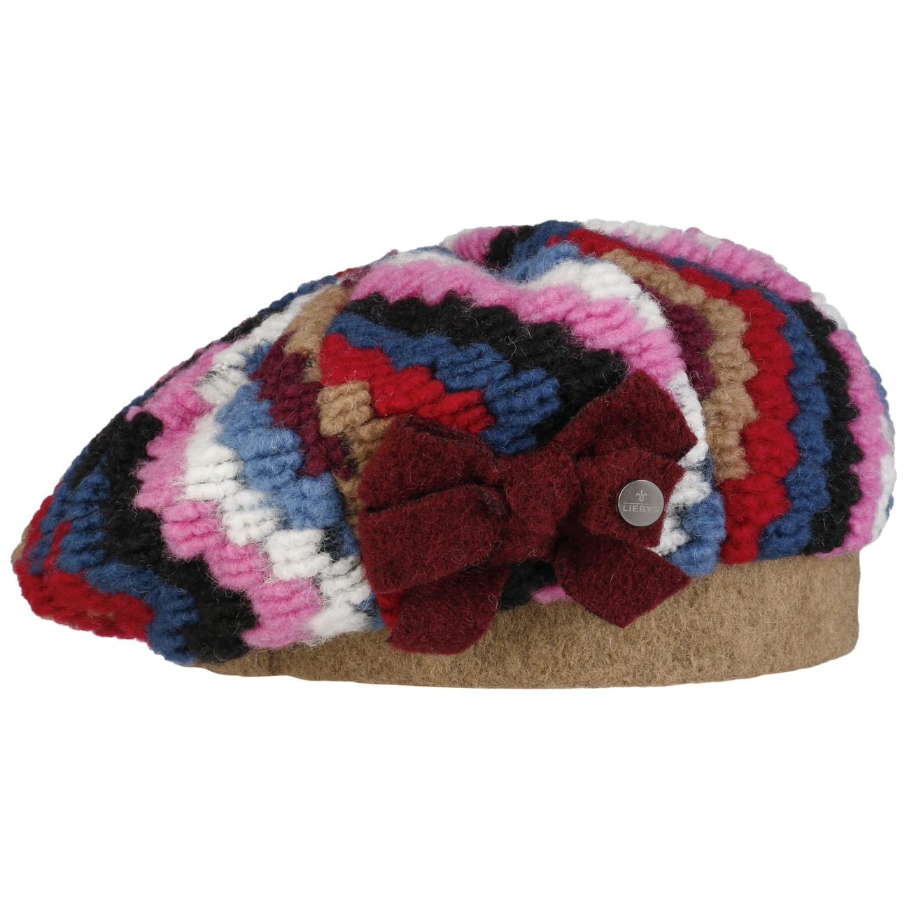 Lierys Multicolor Wool Women's Beret Hat - Soft & Warm Winter Fashion Accessory for Women | Perfect for Cold Weather, Outdoor Activities & Stylish Outfits