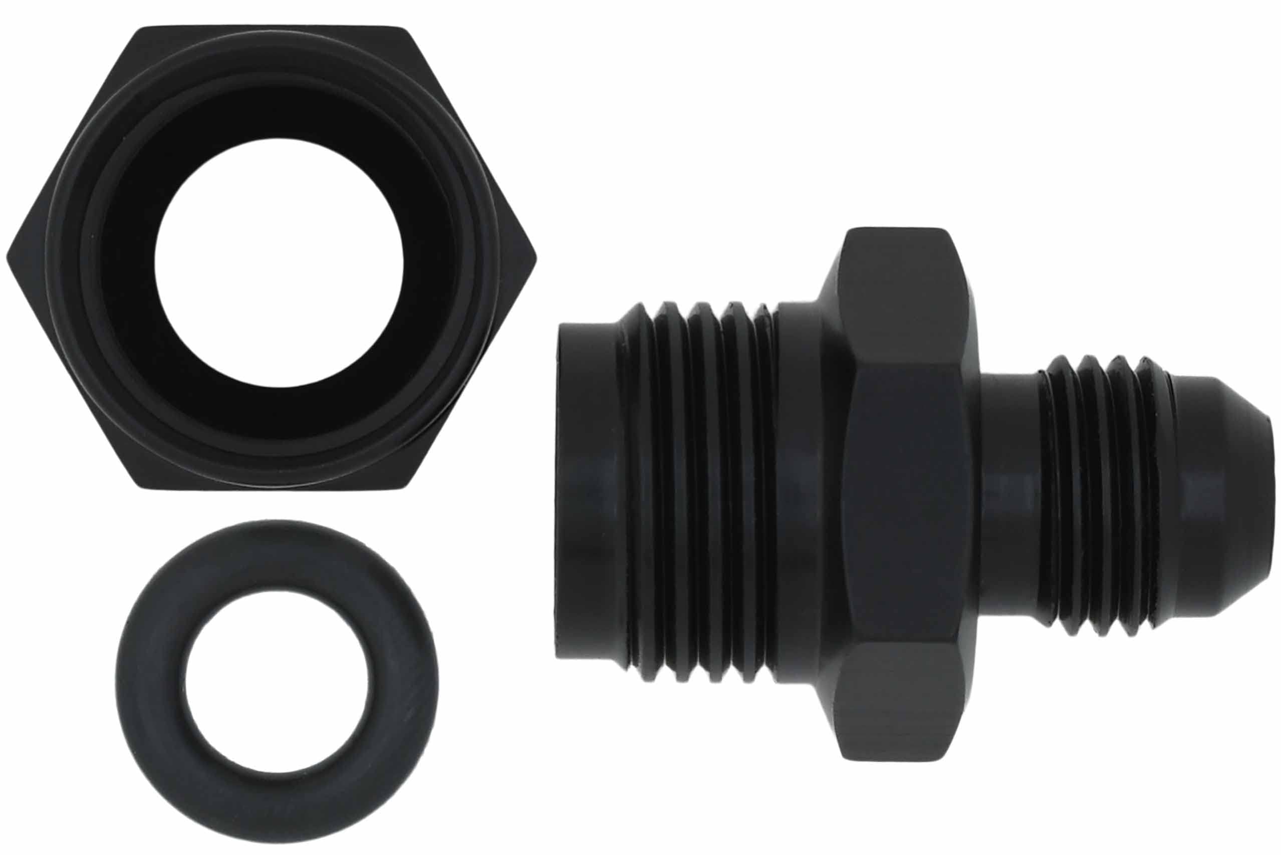 Premium Universal -6AN Power Steering Low Pressure Hose Kit - Nylon Braided, Black Anodized, No Hose Clamps Needed 551082-PLPH - Perfect for Car Upgrades, Racing & Performance Vehicles