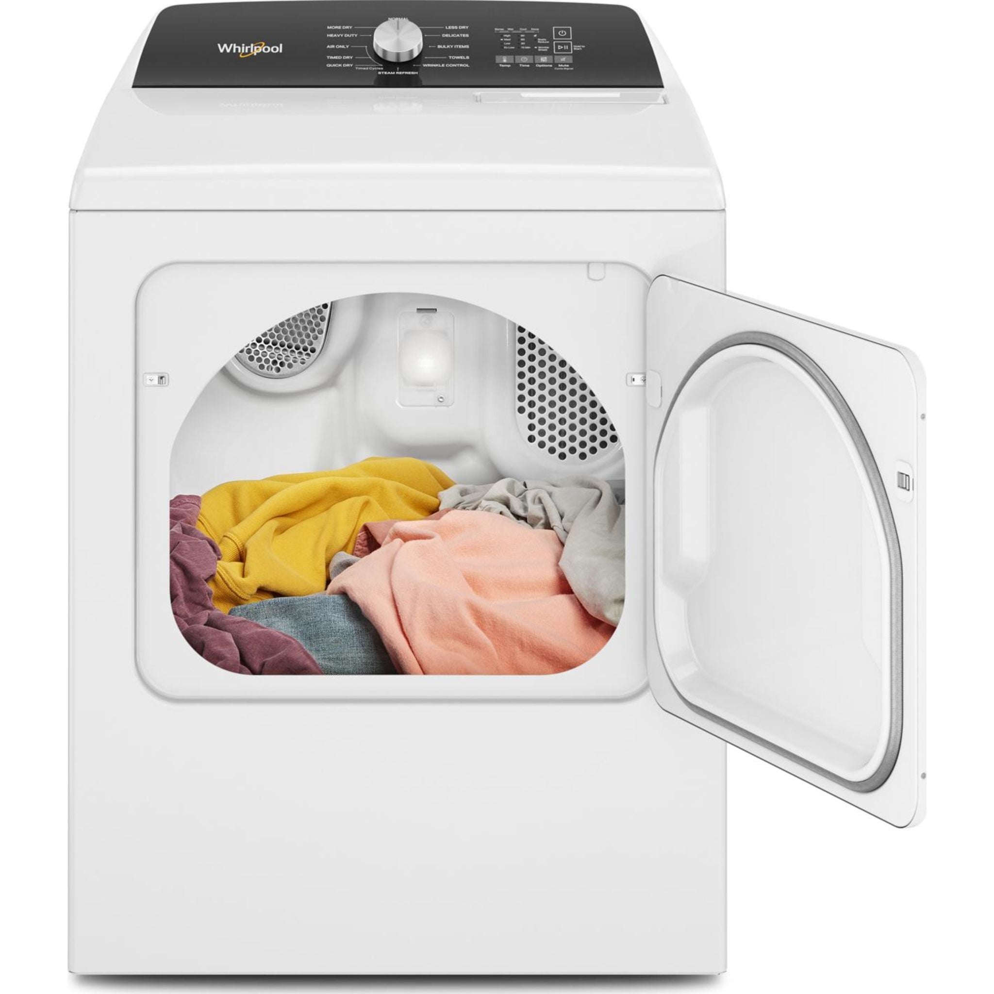 Whirlpool YWED5050LW Electric Dryer - White, Large Capacity, Energy Efficient for Home Laundry Room | Perfect for Families, Apartments & Laundry Rooms