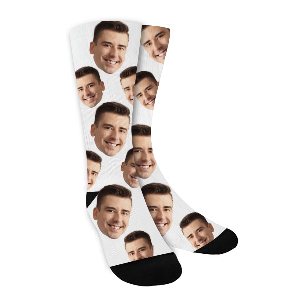 Custom Photo Socks - Personalized Funny Face Socks for Men & Women | Unique Picture Printed Socks | Perfect Gift for Birthday, Anniversary & Christmas | Wear Your Memories Daily