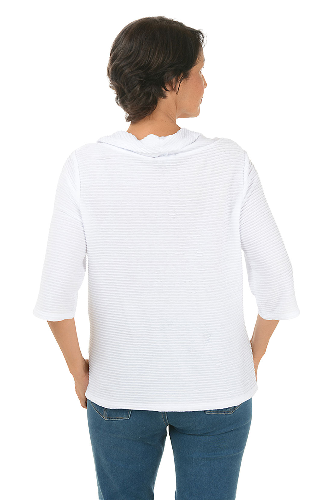 Hudson Ribbed Double Pocket T-Shirt for Women - Soft Stretch Casual Tee - Perfect for Everyday Wear, Layering & Outfits