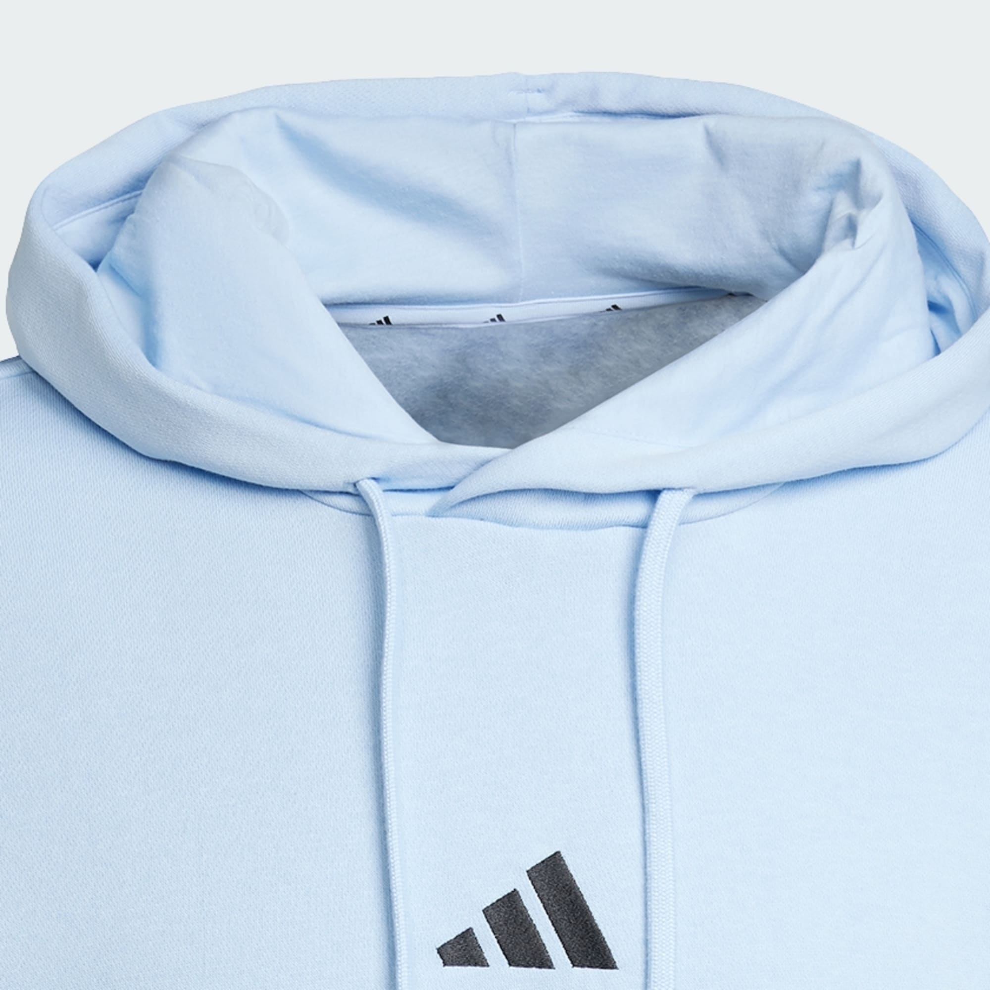 Adidas Men's Feelcozy Fleece Blue Hoodie - Soft & Warm Pullover for Casual Wear, Gym, and Outdoor Activities