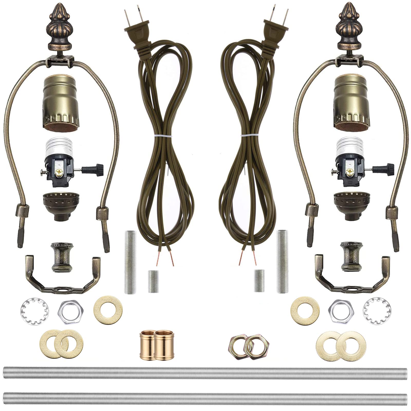 Canomo 2 Sets DIY Lamp Making Kit - Complete Wiring Kit with 8
