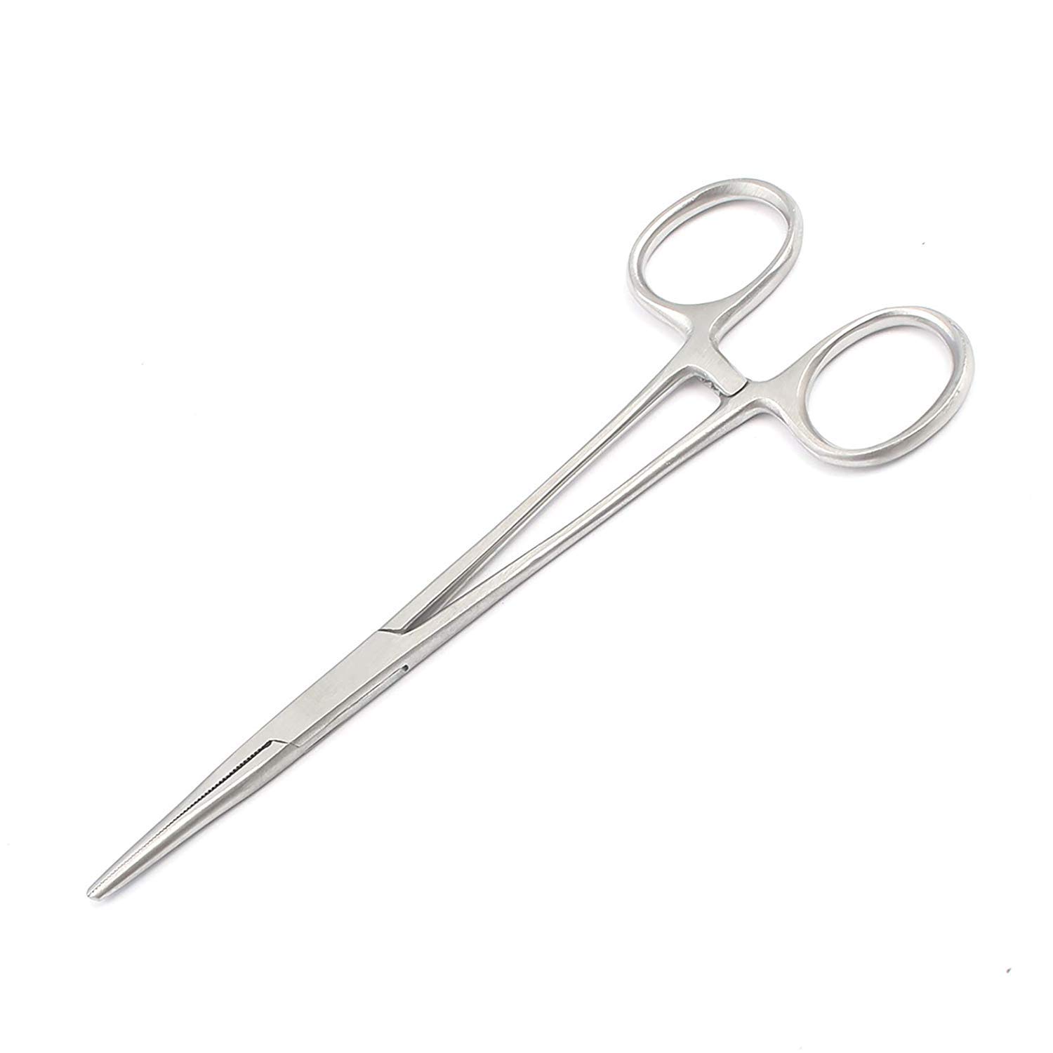 5.5 Inch Stainless Steel Hemostat Locking Forceps - Straight Clamp Tool for Doll Stuffing, Fish Mending & Educational Use | Medical, Crafting & DIY Projects