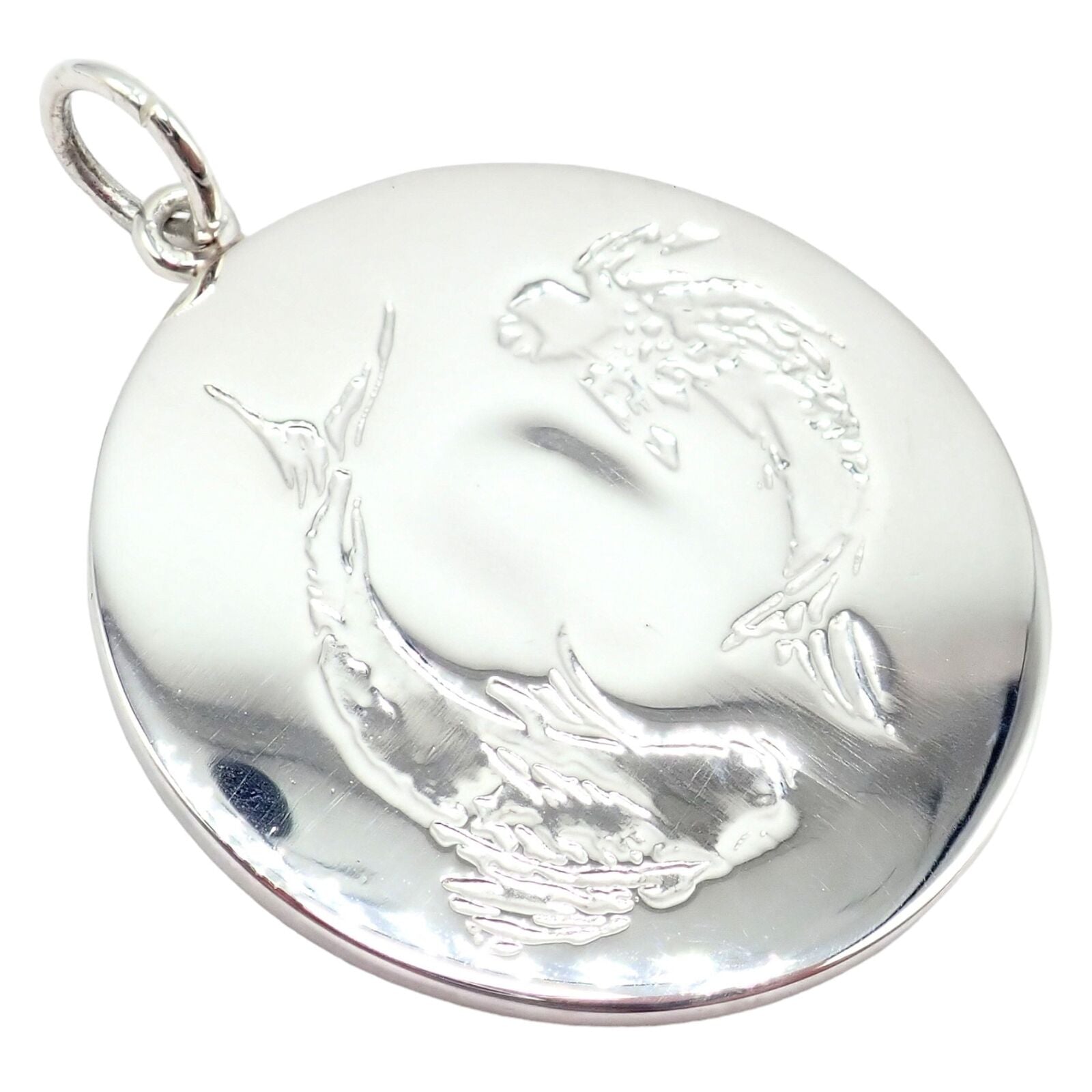 Authentic Vintage Tiffany & Co Sterling Silver Zodiac Pisces Large Pendant Necklace - Perfect for Birthdays, Gifts & Astrology Lovers
