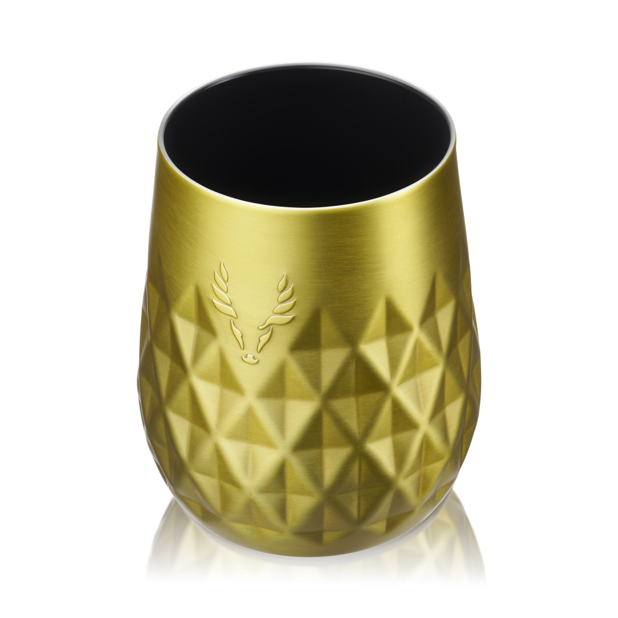 Premium Stainless Steel Wine Tumbler with Gold Finish - Insulated Double Wall for Hot & Cold Drinks - Perfect for Outdoor Picnics, Parties, and Home Entertaining