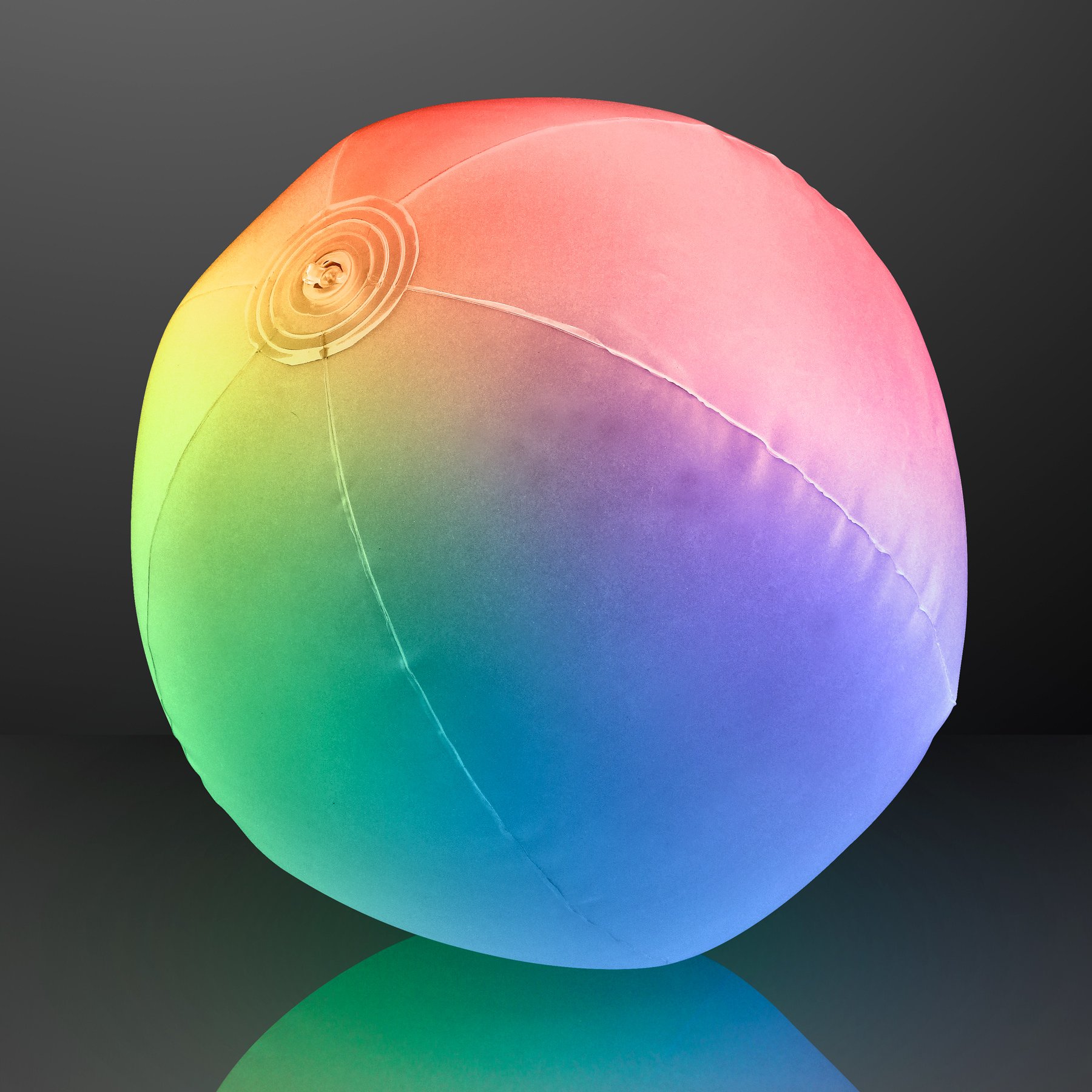 Glow in The Dark LED Beach Balls - 12 Pack Color Changing Light Up Pool Toys for Night Swimming, Parties, and Summer Outdoor Activities
