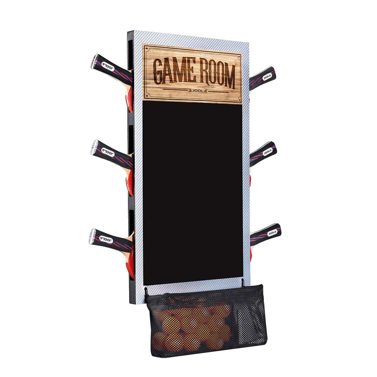 JOOLA Game Room Scoreboard & Ping Pong Paddle Holder - Perfect for Table Tennis Tournaments & Home Recreation