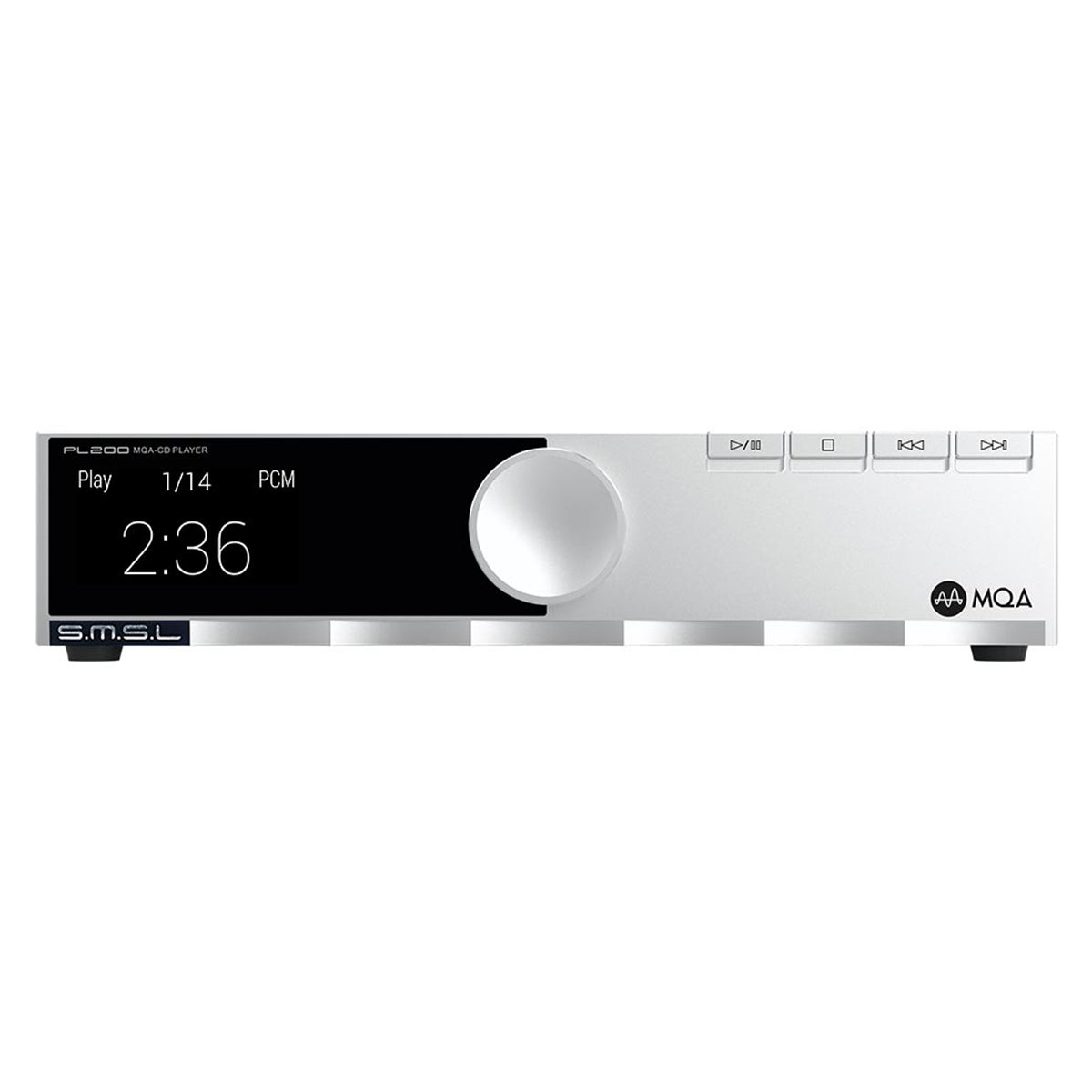 SMSL Audio PL200 High-Resolution CD Player - Premium Hi-Fi CD Player with Digital Output for Audiophiles | Perfect for Home Audio Systems & Music Listening Rooms
