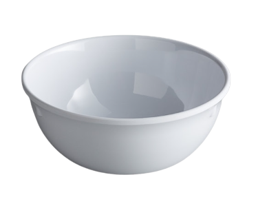 64 oz White Melamine Mixing Bowl - Durable 110 00068 Clipper Commercial Kitchen Bowl - Perfect for Food Prep, Serving, and Storage in Restaurants & Home Kitchens