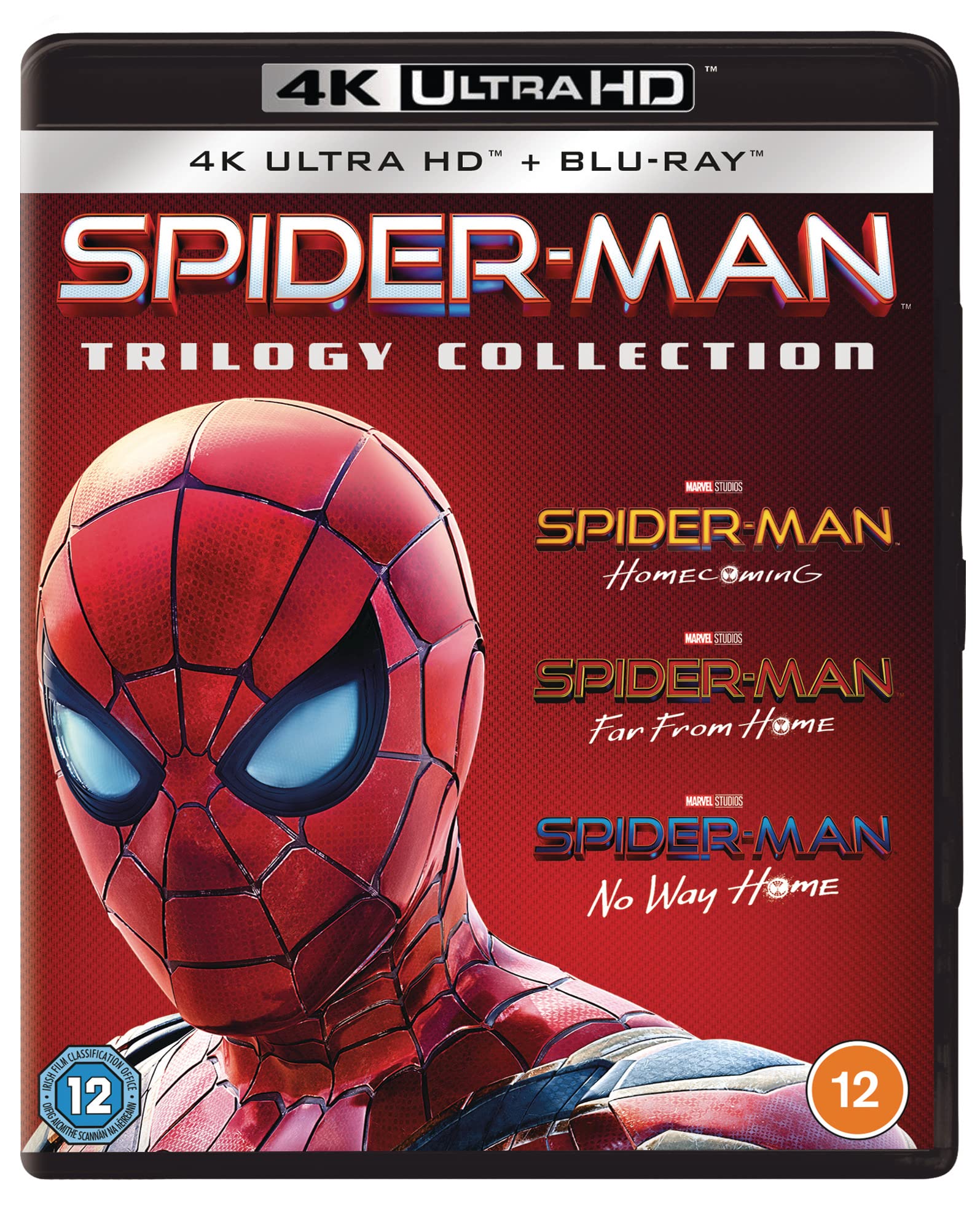 Spider-Man Trilogy Collection: Homecoming, Far From Home & No Way Home - 4K UHD All-Region Blu-ray | Perfect for Marvel Fans & Movie Night Entertainment