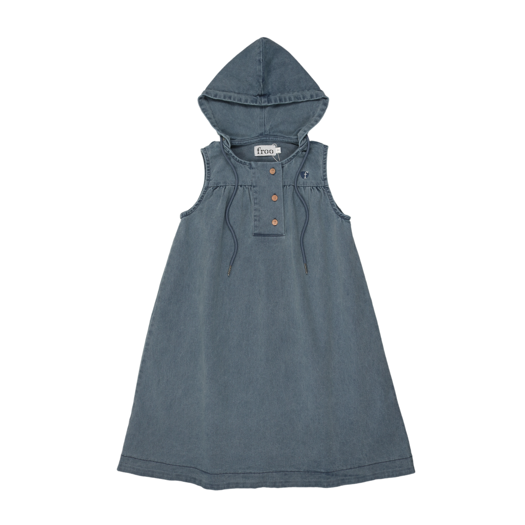 Froo Style Steph Dress Blue - Women's Elegant Casual Dress for Summer, Parties & Daily Wear | Perfect for Beach, Office & Date Nights