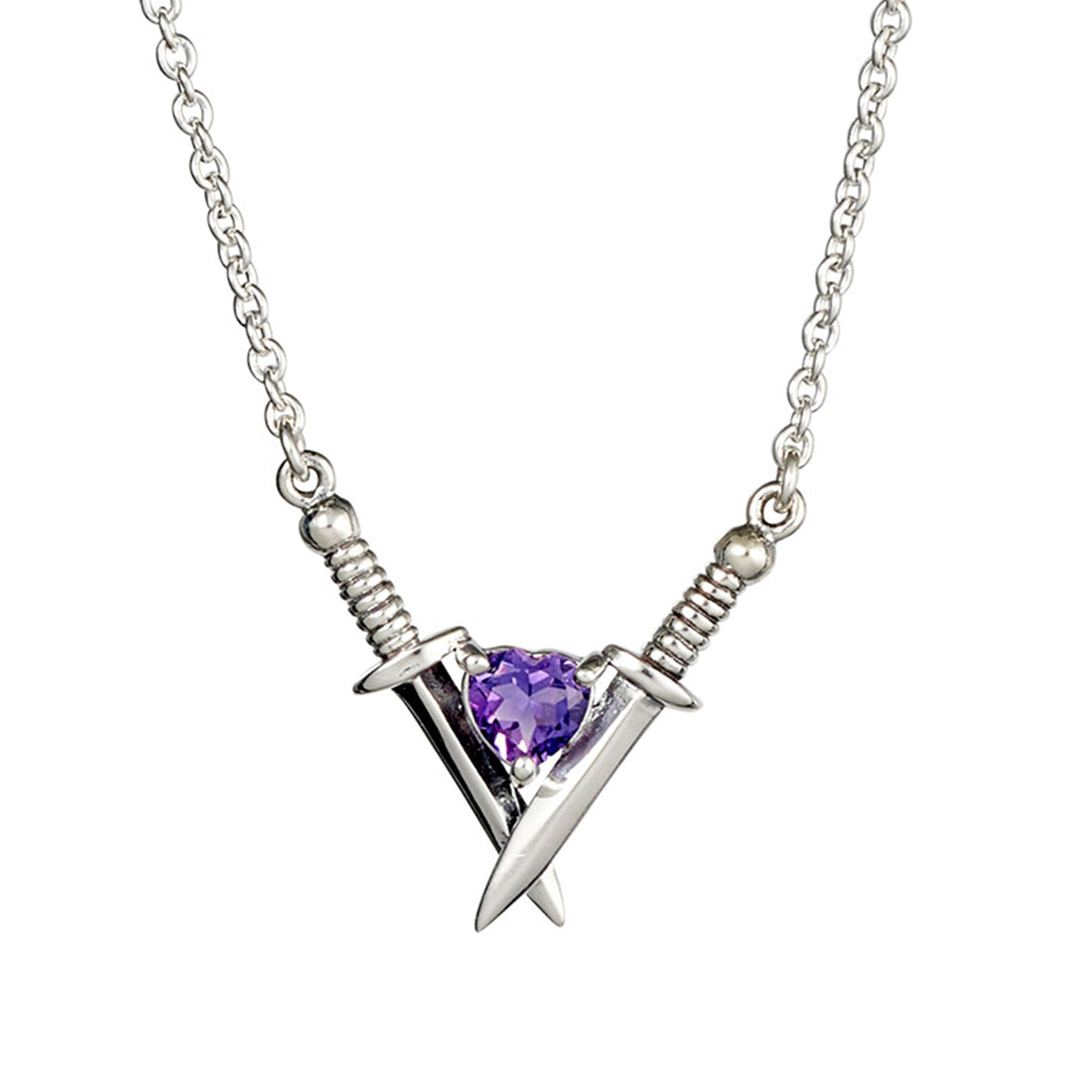 Love Struck Amethyst Necklace - Elegant Purple Gemstone Jewelry for Women | Perfect Gift for Valentine's Day, Anniversary & Romantic Occasions
