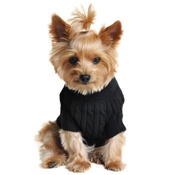 Premium Combed Cotton Cable Knit Dog Sweater - Soft & Warm Winter Pet Clothing - Cozy Outfit for Small Medium Large Dogs - Perfect for Cold Weather Walks & Indoor Comfort