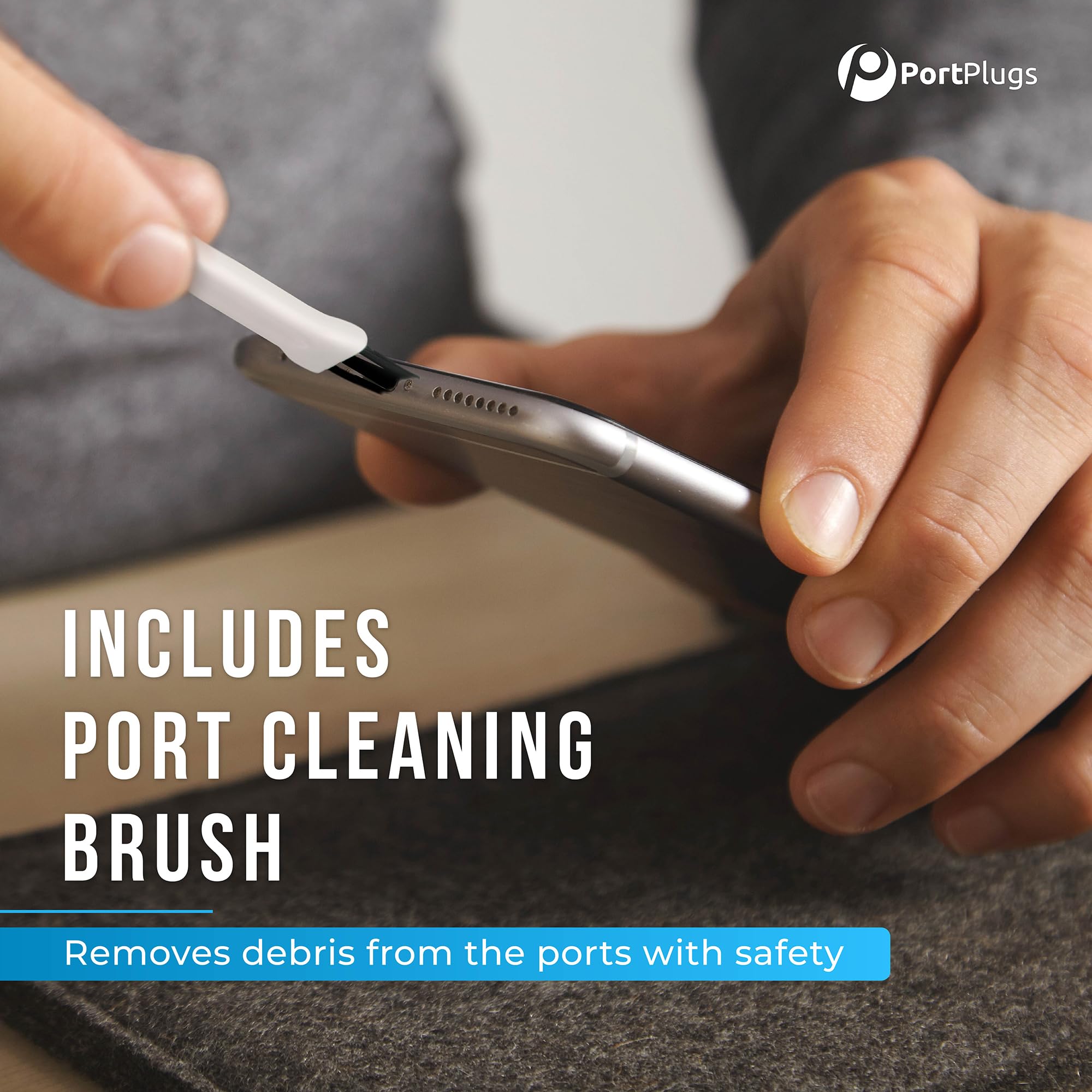 Premium USB-C & 3.5mm Anti-Dust Plugs with Cleaning Brush - Compatible with iPhone 16/15, Samsung Galaxy & Android Devices (10-Pack, Black) | Perfect for Travel, Gym & Daily Device Protection
