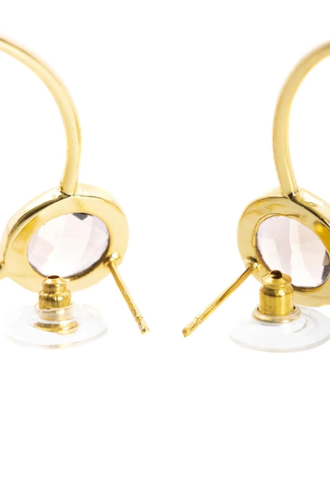 Gemstone Stud Hoop Earrings for Women - Dainty Gold/Silver Hoops with Natural Stones - Perfect for Everyday Wear, Gift Giving & Special Occasions