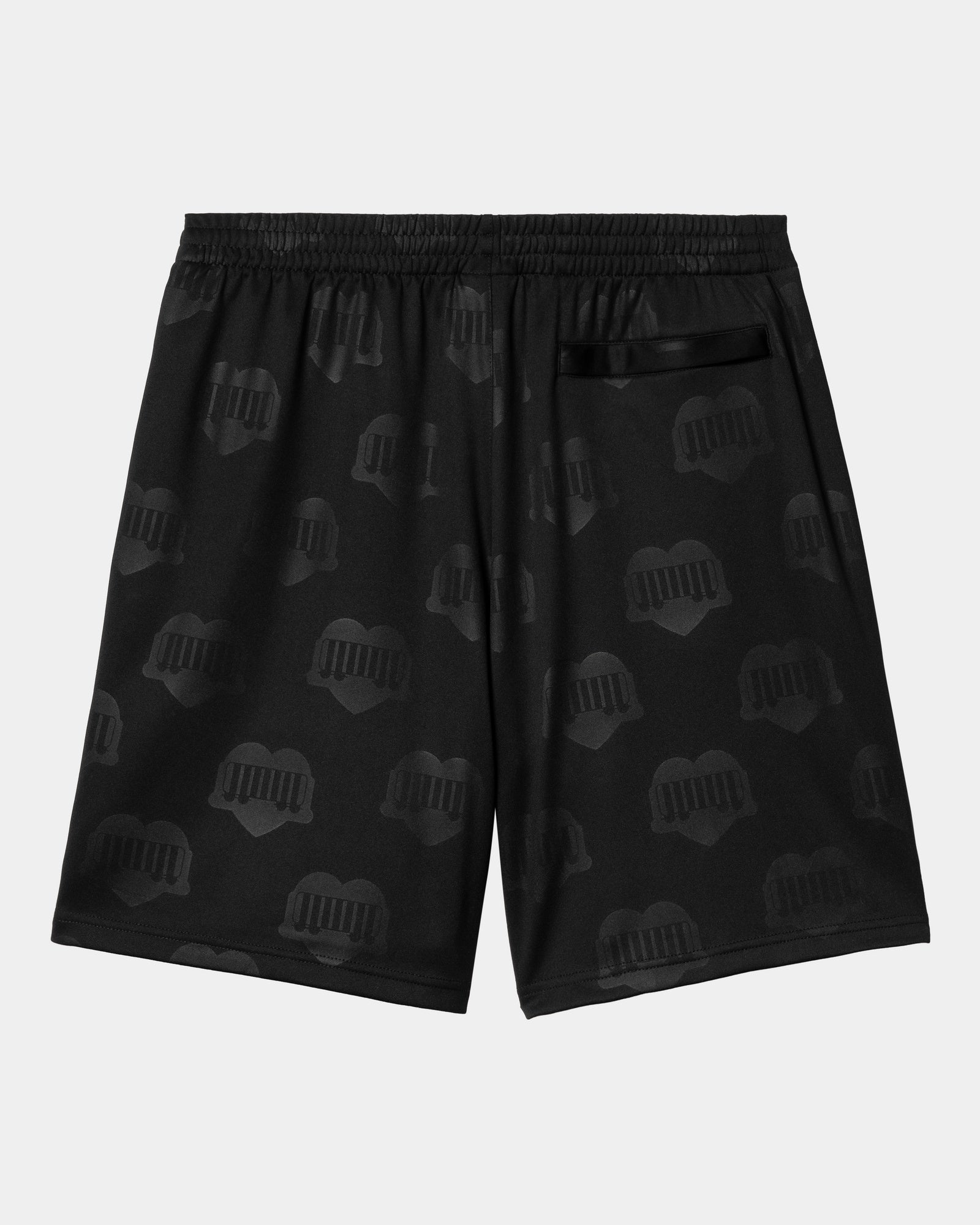 Hartt's Football Shorts for Men - Black Heart Train Jacquard Athletic Shorts | Perfect for Training, Running & Casual Wear