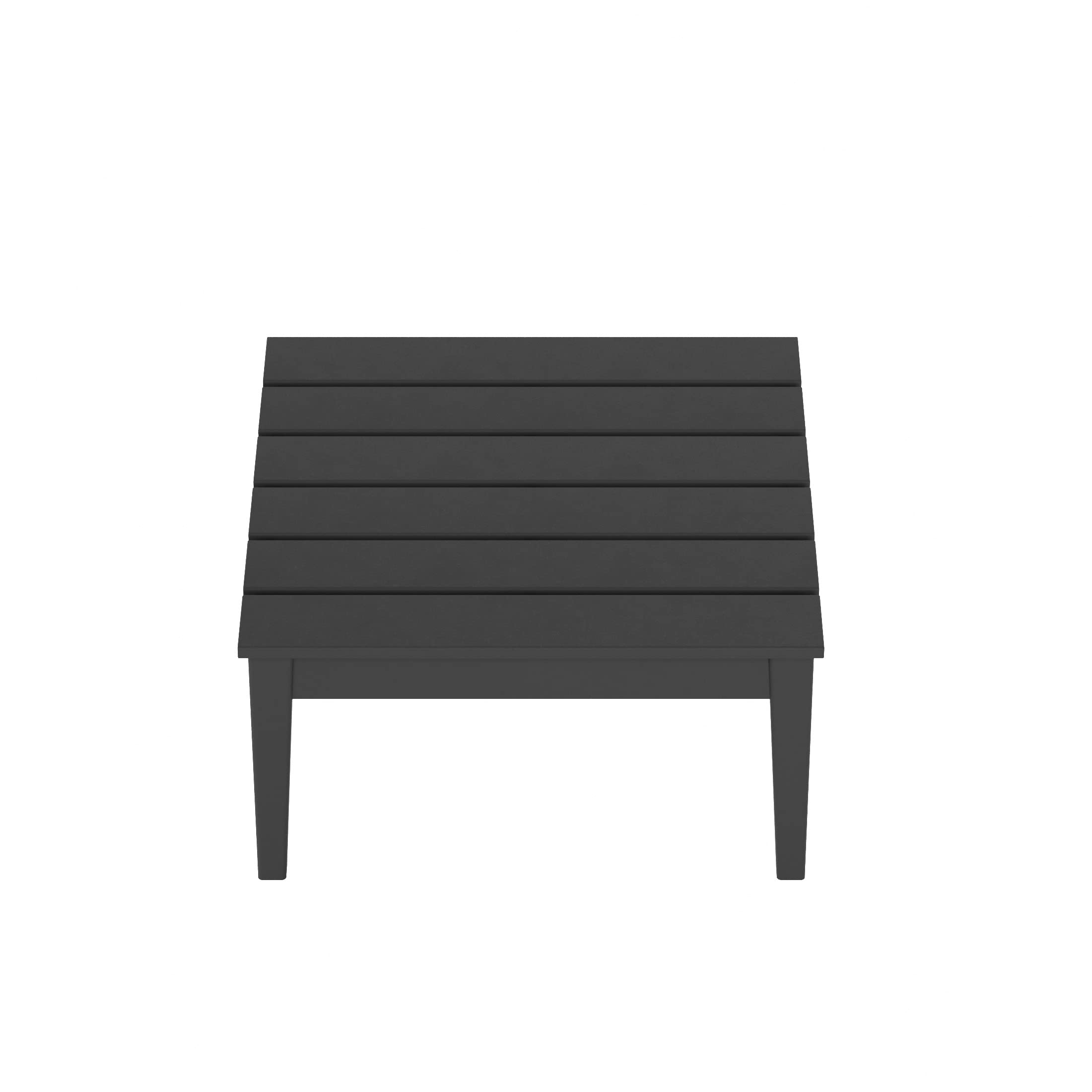 WestinTrends 32 Inch All-Weather Poly Lumber Outdoor Coffee Table - Square Gray Adirondack Patio Table for Deck, Poolside & Garden Furniture - Durable Low Maintenance Side Table for Backyard, Porch & Outdoor Living Spaces