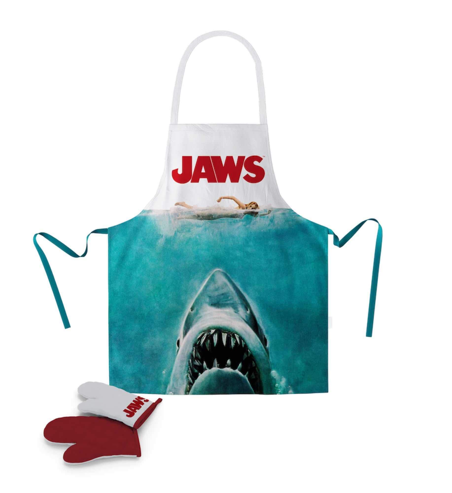 SD Toys - Kids Chef Apron & Oven Mitt Set with Jaws Design - Perfect for Cooking, Baking, and Pretend Play - 8435450223570