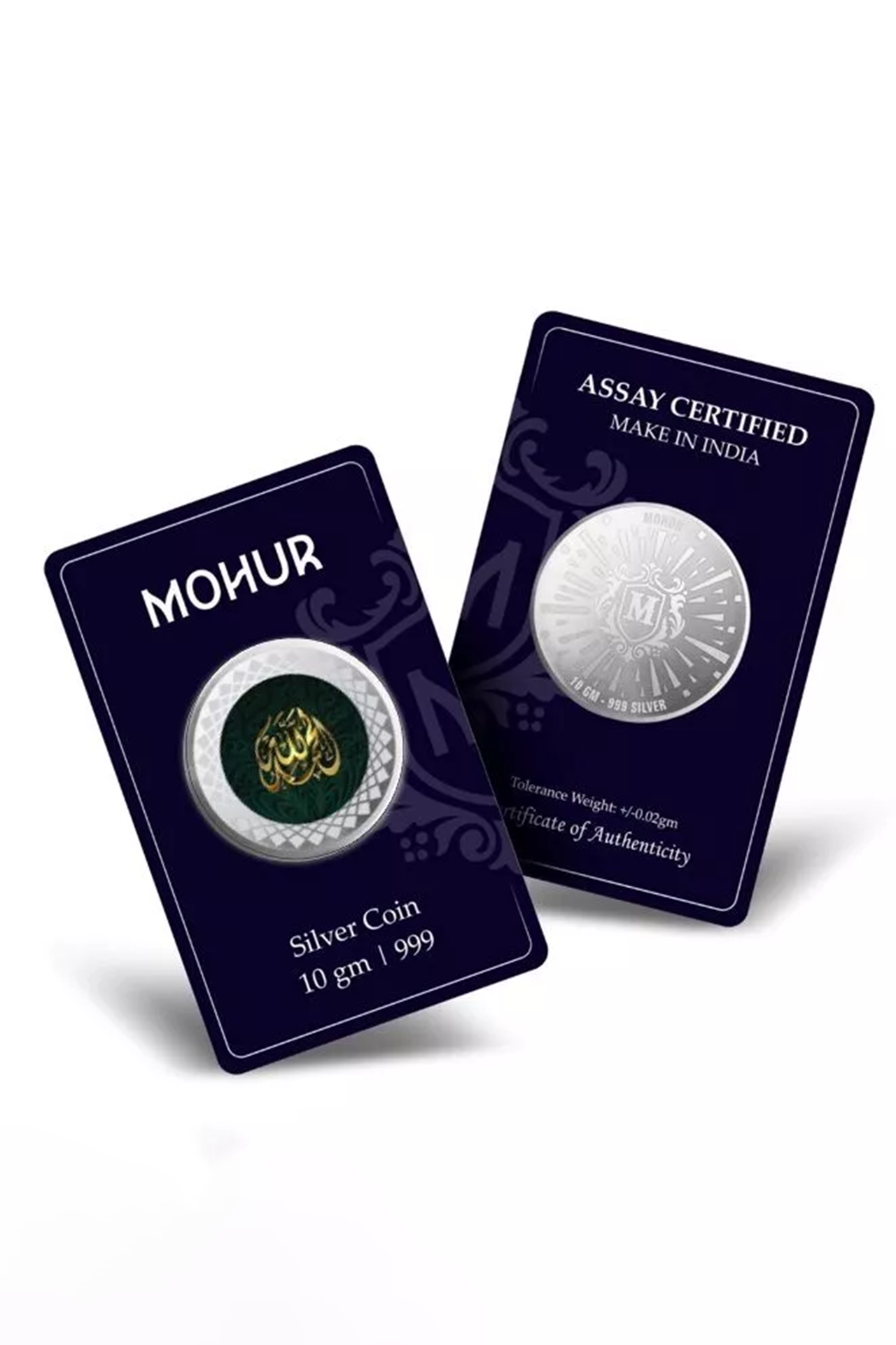 999 Pure Silver Allah 10 Grams Coin (Design 33) - Islamic Religious Collectible for Gifts, Prayer & Investment - Perfect for Eid, Ramadan & Special Occasions
