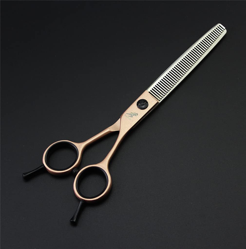 8-Piece Professional Pet Grooming Scissors Set - Stainless Steel Dog & Cat Hair Trimming Kit with Thinning & Curved Scissors | Safe Sharp Tools for Home Pet Salon Grooming, Bathing & Styling Sessions