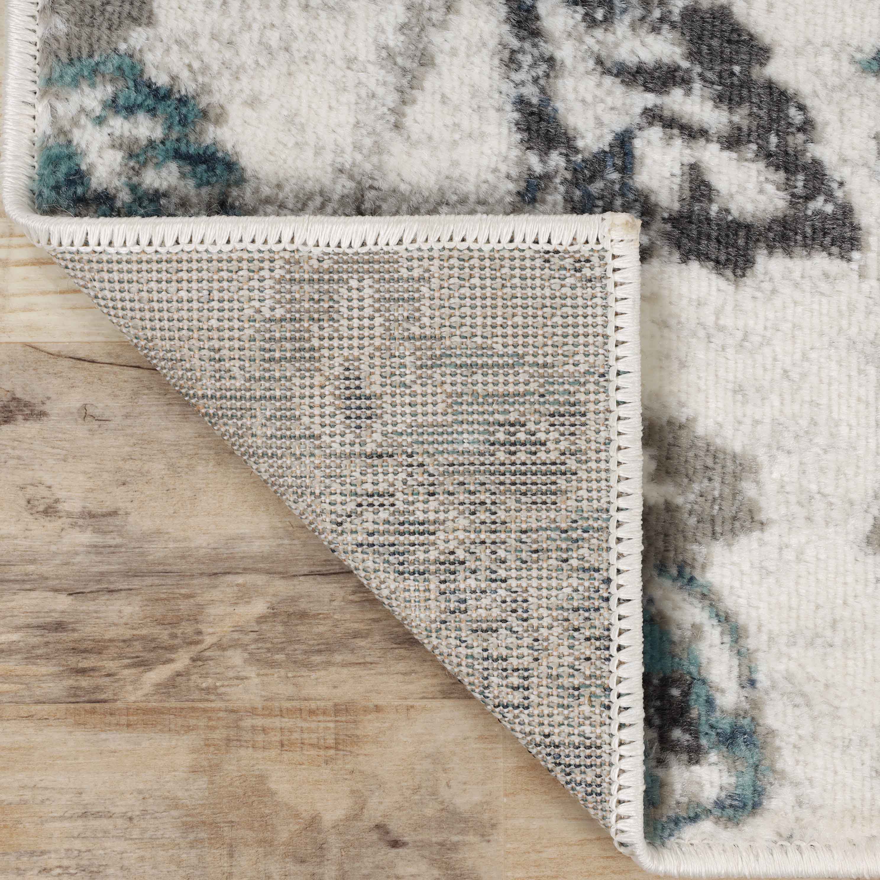 Jacobean Floral Modern Farmhouse Indoor Area Rugs & Runner Rugs - Soft Non-Slip Living Room Bedroom Decor for Cozy Home
