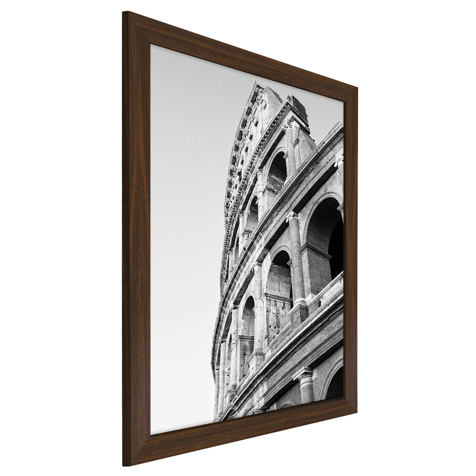 Americanflat 20x24 Walnut Picture Frame - Engineered Wood Wall Display for Home & Office Decor
