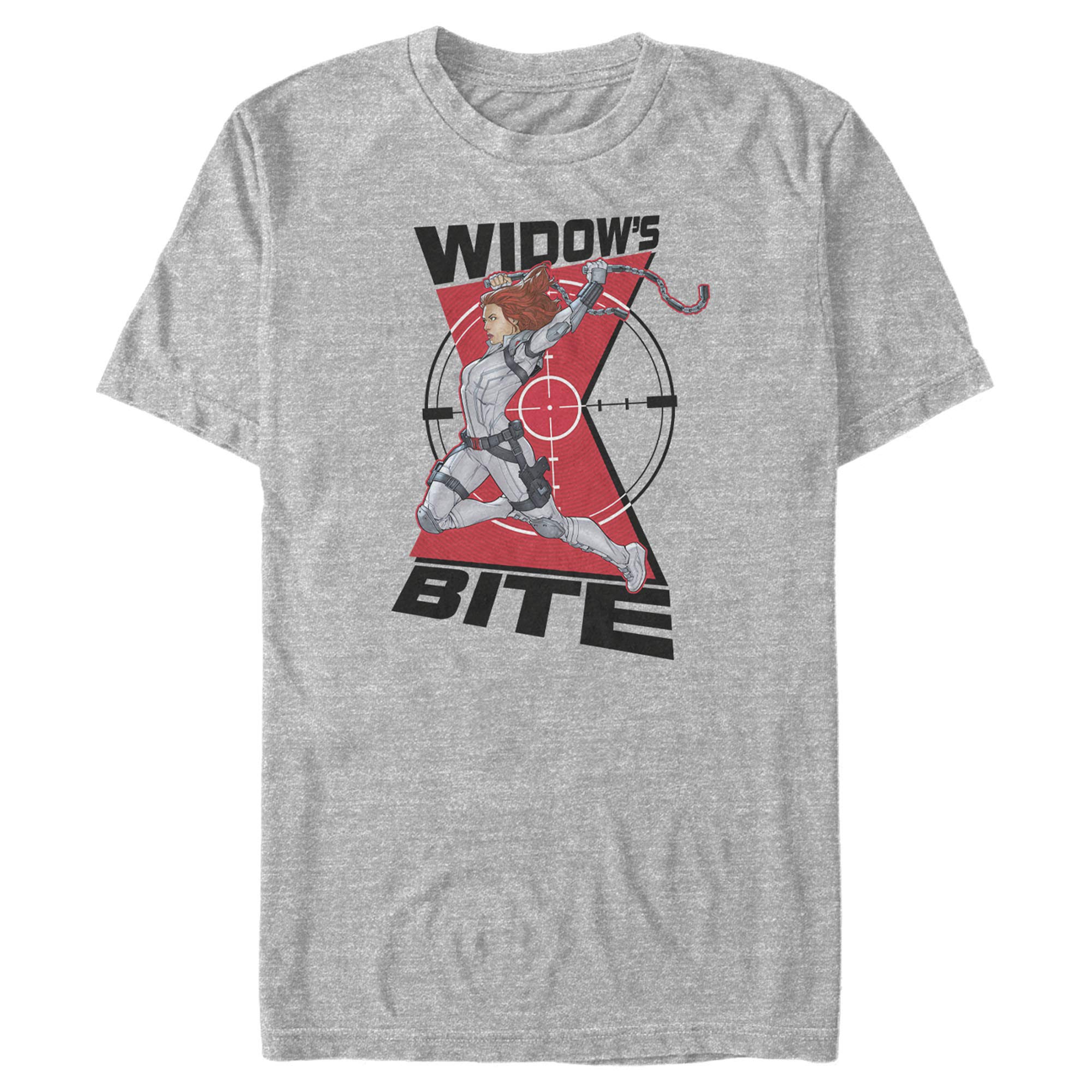Men's Marvel Black Widow in The Crosshairs Graphic T-Shirt | Superhero Cotton Tee for Casual Wear & Comic Con