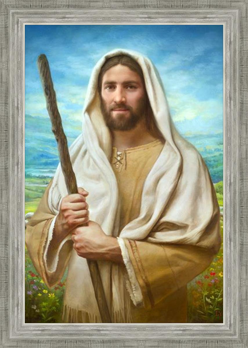 Feed My Sheep by Howard Lyon - Inspirational Christian Art Print for Home, Office & Church Decor - Perfect for Gifts & Spiritual Encouragement