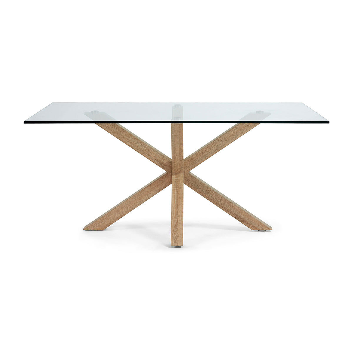 Premium Argo Glass Coffee Table - Modern Tempered Glass Top with Sturdy Metal Base for Living Room, Lounge & Office Decor