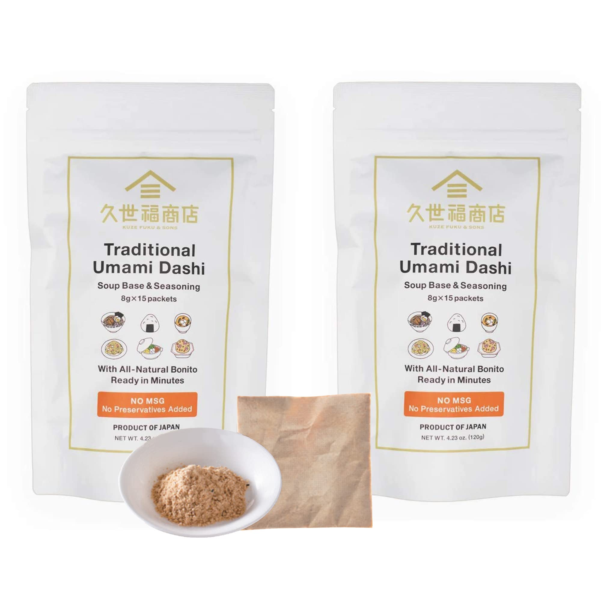Premium Japanese Umami Dashi Soup Base & Seasoning - Traditional Flavor, No MSG, 30 Packets - Authentic Japanese Broth for Ramen, Udon & Hot Pot Dishes
