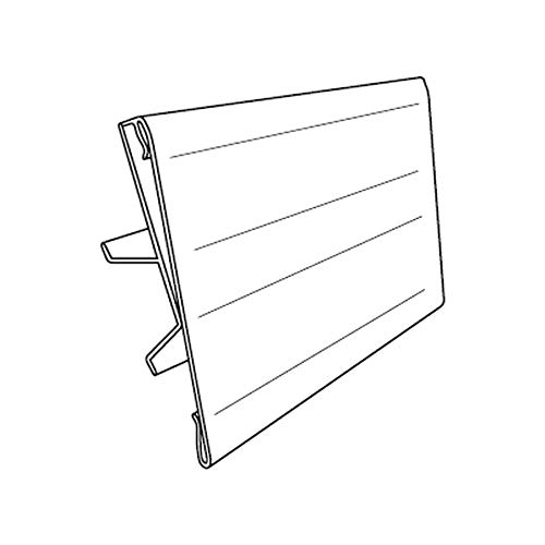 50 Pack Hinged Flip Up Sign Holder with 3.5