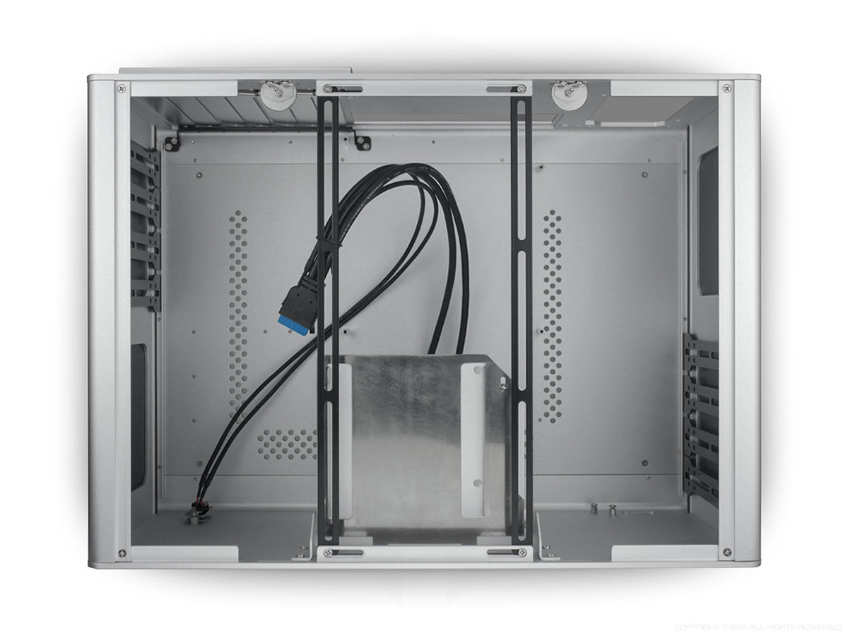 Streacom F12C Alpha Extruded Aluminum Mini-ITX PC Case - Compact & Durable Chassis for Home Theater, Gaming & Office Workstations