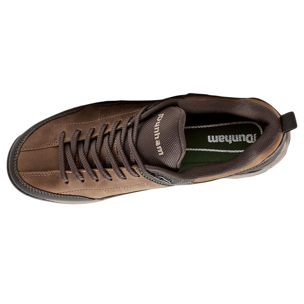Dunham Men's Cloud Plus Waterproof Lace-Up Hiking Boots - Brown & Black for Outdoor Trekking and Adventure