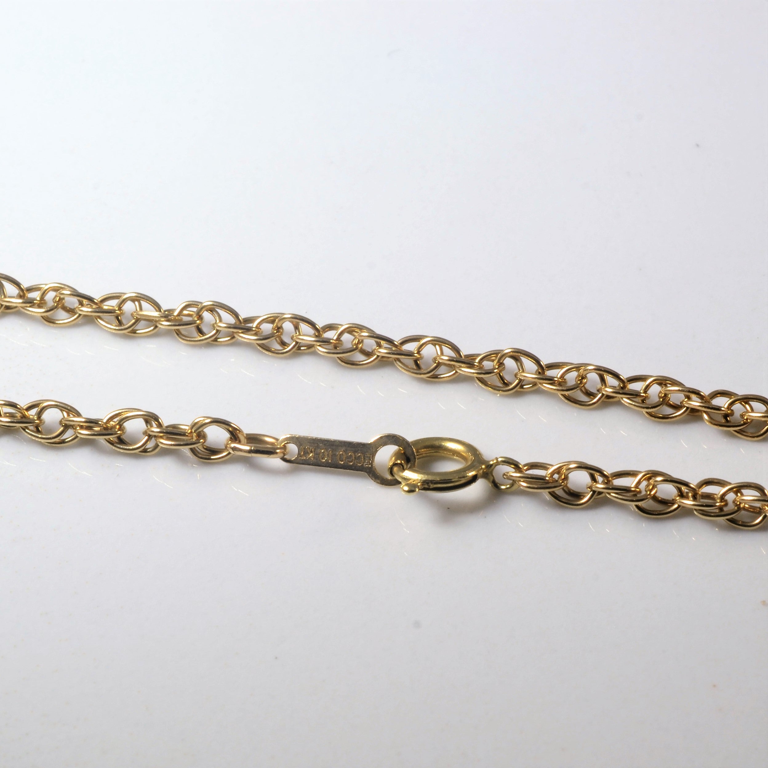 10K Yellow Gold Prince of Wales Chain Necklace - 17 Inch Classic Men's Jewelry for Gifts, Weddings & Special Occasions