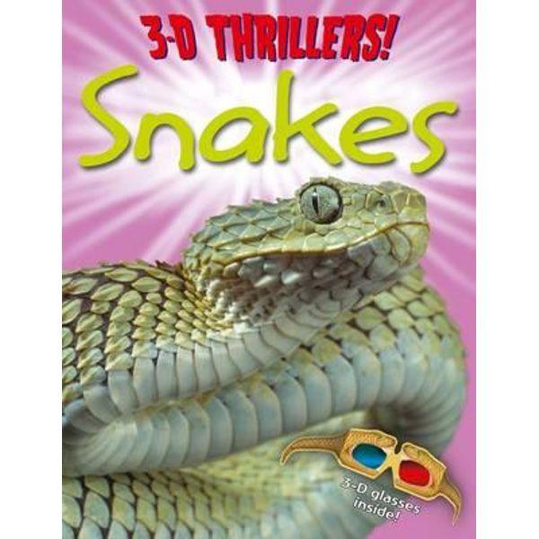 3D Thrillers! Snakes - Realistic 3D Snake Toys for Kids & Collectors - Perfect for Halloween Decor, Party Favors, and Educational Play