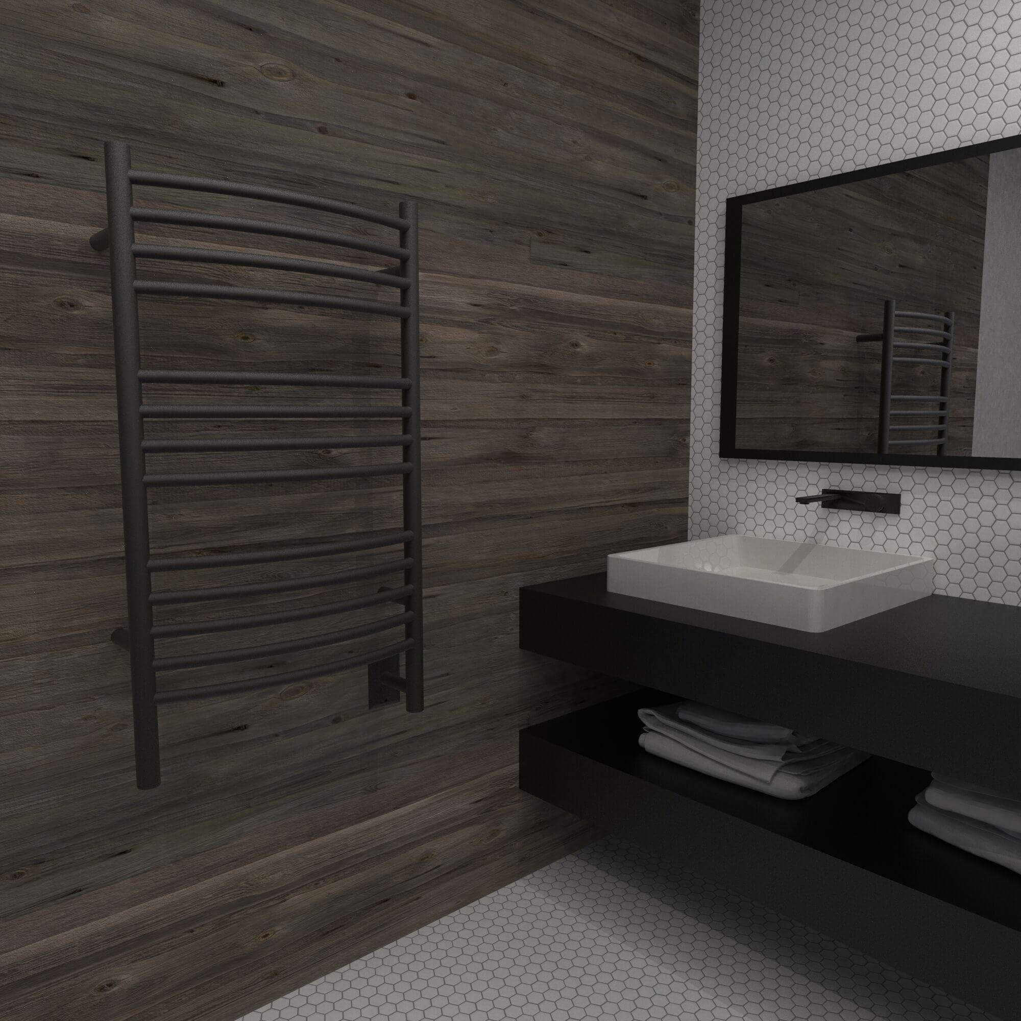 Amba Jeeves C Curved Hardwired Towel Warmer - 20.5