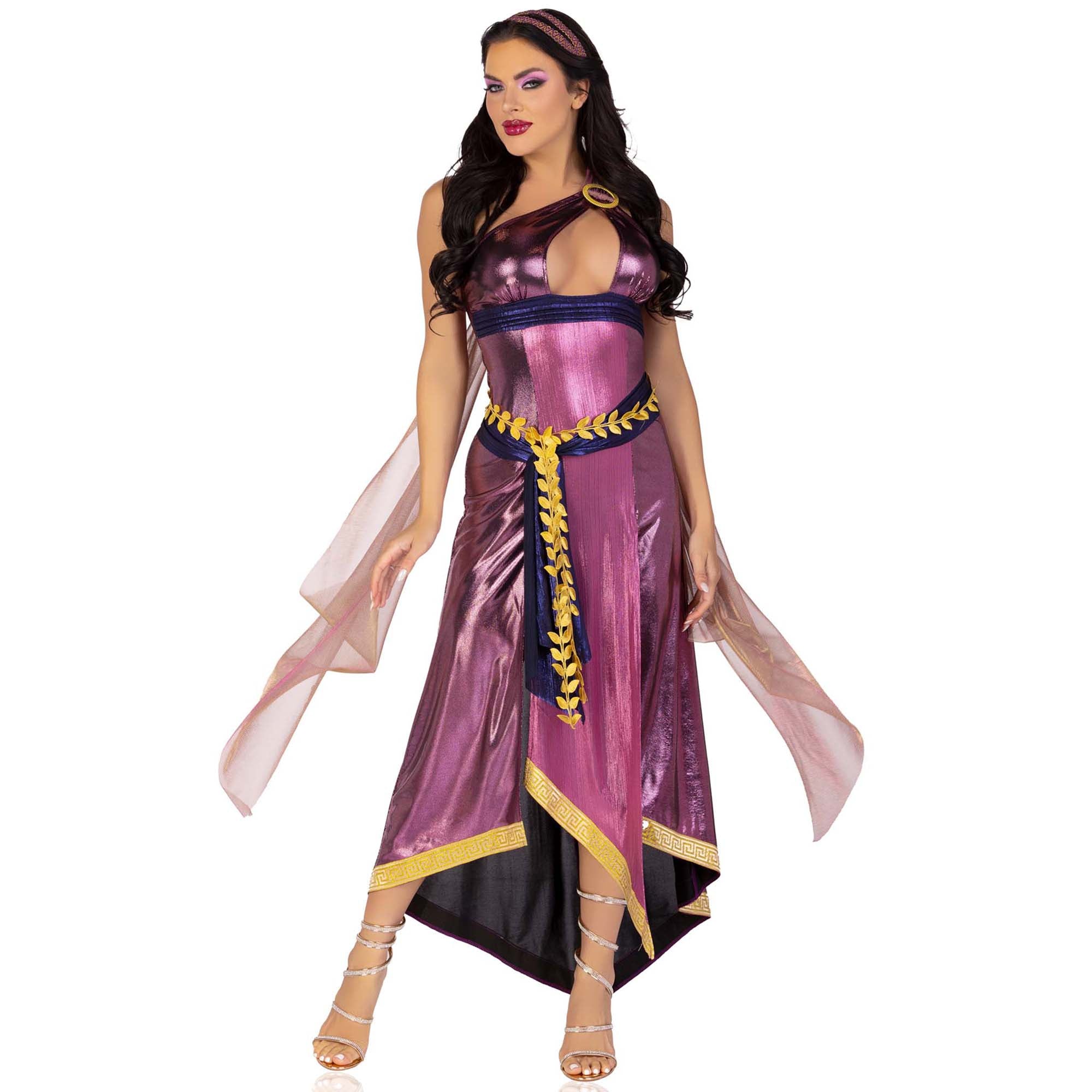 Amethyst Goddess Costume for Women - Elegant Purple Greek Goddess Dress for Halloween, Cosplay & Themed Parties - Perfect for Costume Events, Renaissance Fairs & Fantasy Photoshoots