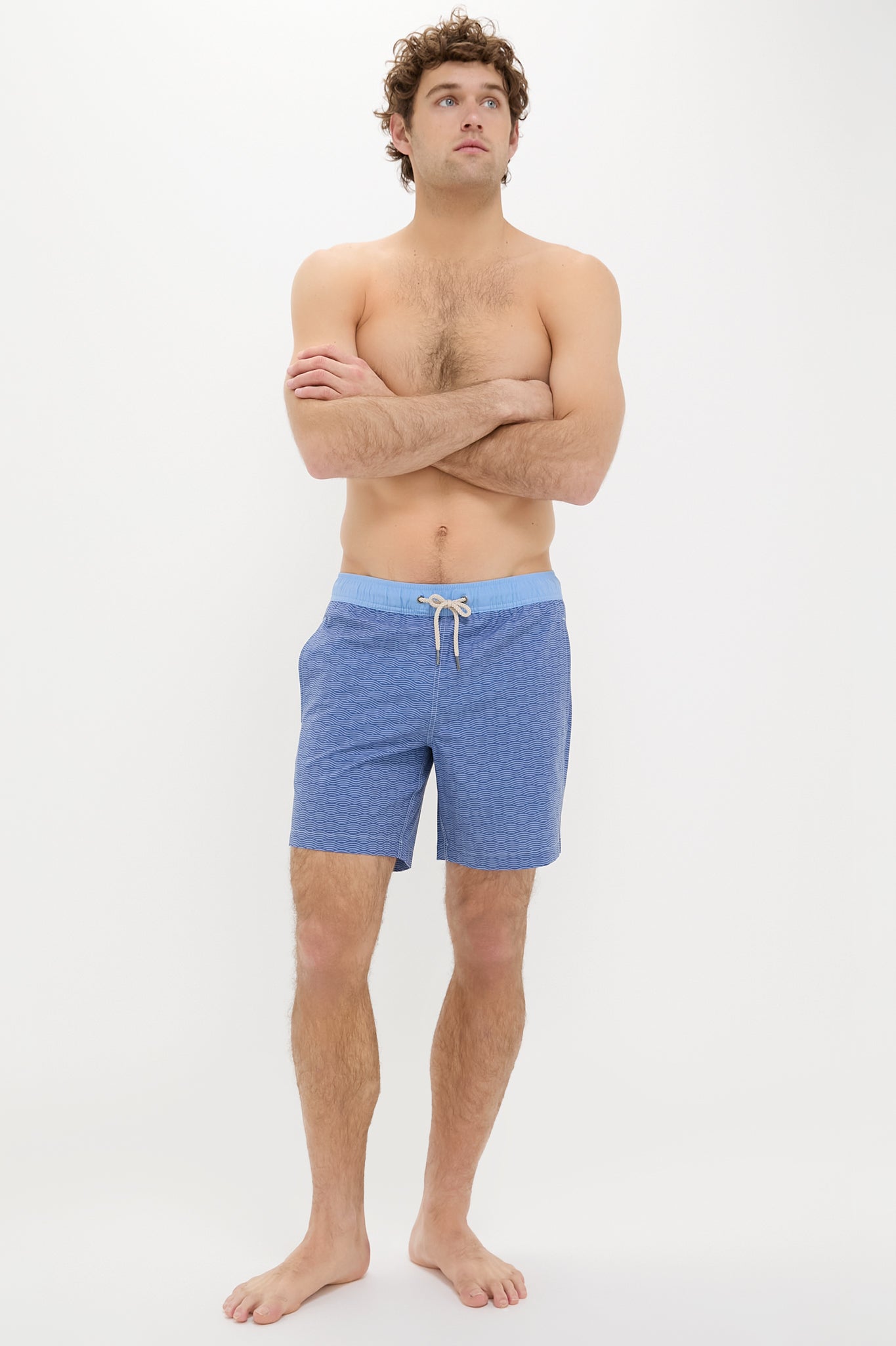 Blue Waves Bayberry Trunks for Men - Comfortable Swim Shorts with Quick Dry & UPF 50+ Protection - Perfect for Beach, Pool, Surfing & Summer Vacation
