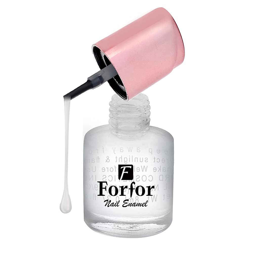 FORFOR® Perfect Stay Glossy Nail Polish - Long Lasting Transparent Nail Lacquer for Shiny Manicure & Pedicure | At-Home Salon, Date Night, Special Occasions