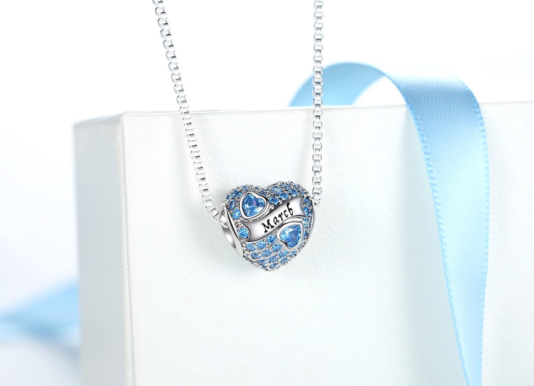 925 Sterling Silver Birthstone Charms for Bracelet - Personalized Charm Beads & Pendants for DIY Jewelry Making - Perfect Birthday Gift for Women, Mom, Daughter - Ideal for Bracelets, Necklaces & Special Occasions