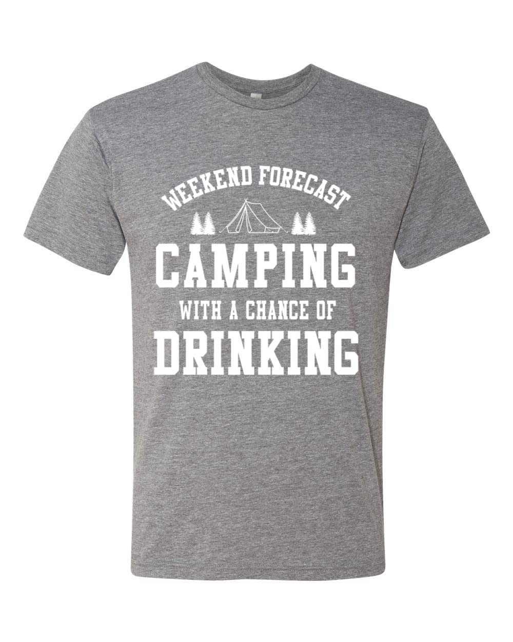Premium Tri-Blend T-Shirt for Men - Comfortable Camping & Drinking Tee - Perfect for Outdoor Adventures, Beer Tasting, and Casual Wear